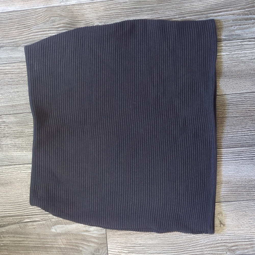 Wilfred Free Charcoal Ribbed Mini Skirt L